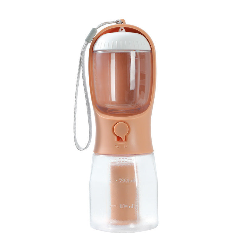 3-in-1 Dog Water Bottle with Food & Waste Bag Holder - PetLuxe Essentials