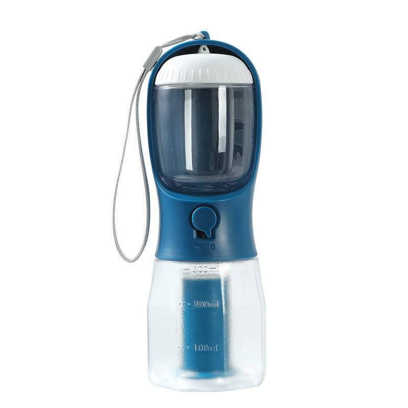 3-in-1 Dog Water Bottle with Food & Waste Bag Holder - PetLuxe Essentials