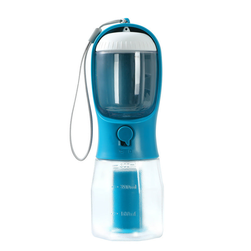 3-in-1 Dog Water Bottle with Food & Waste Bag Holder - PetLuxe Essentials
