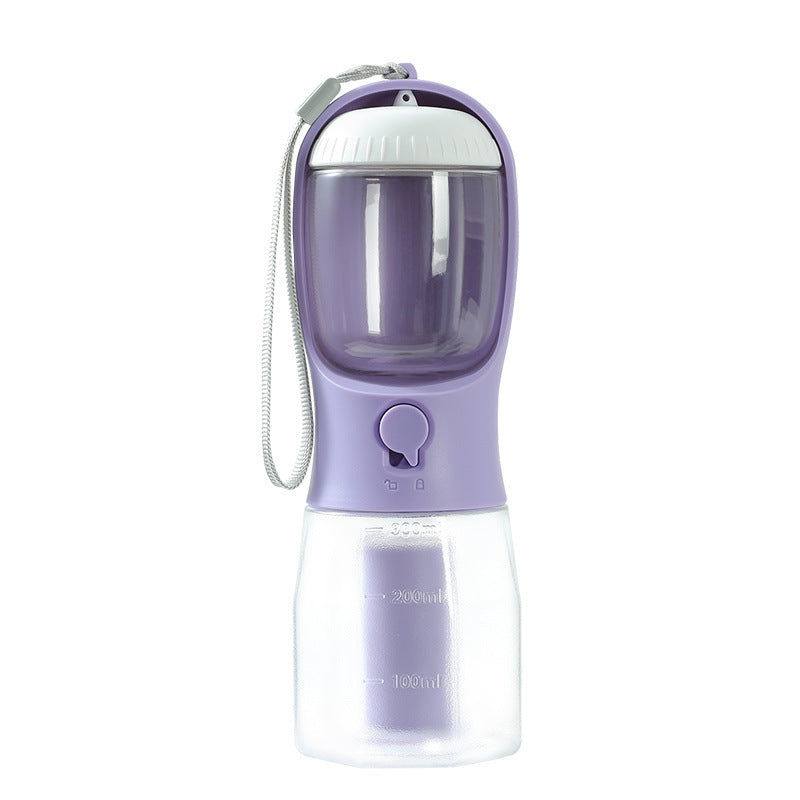 3-in-1 Dog Water Bottle with Food & Waste Bag Holder - PetLuxe Essentials