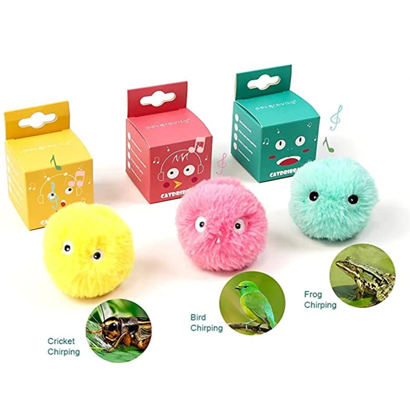 Interactive Cat Toy Ball with Real Sounds - PetLuxe Essentials