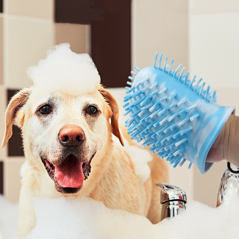 2-in-1 Dog Paw Cleaner & Grooming Brush - PetLuxe Essentials 