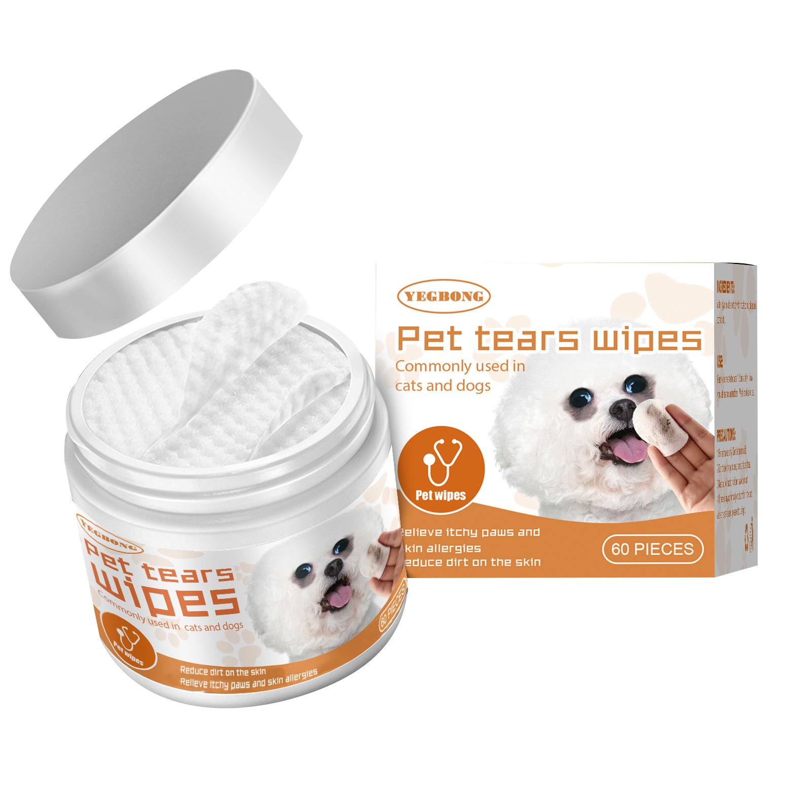 Gentle Pet Eye Wipes – Tear Stain Remover - PetLuxe Essentials 