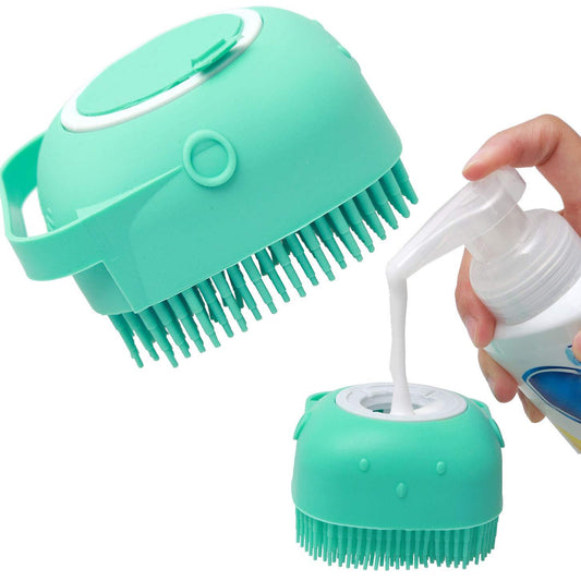 Soothing Pet Bath Brush, Clean Fur, Happy Pet Fast - PetLuxe Essentials 