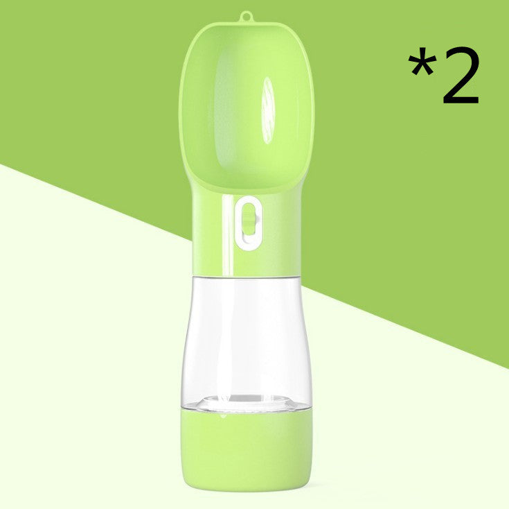2-in-1 Dog Water & Food Travel Bottle - PetLuxe Essentials 