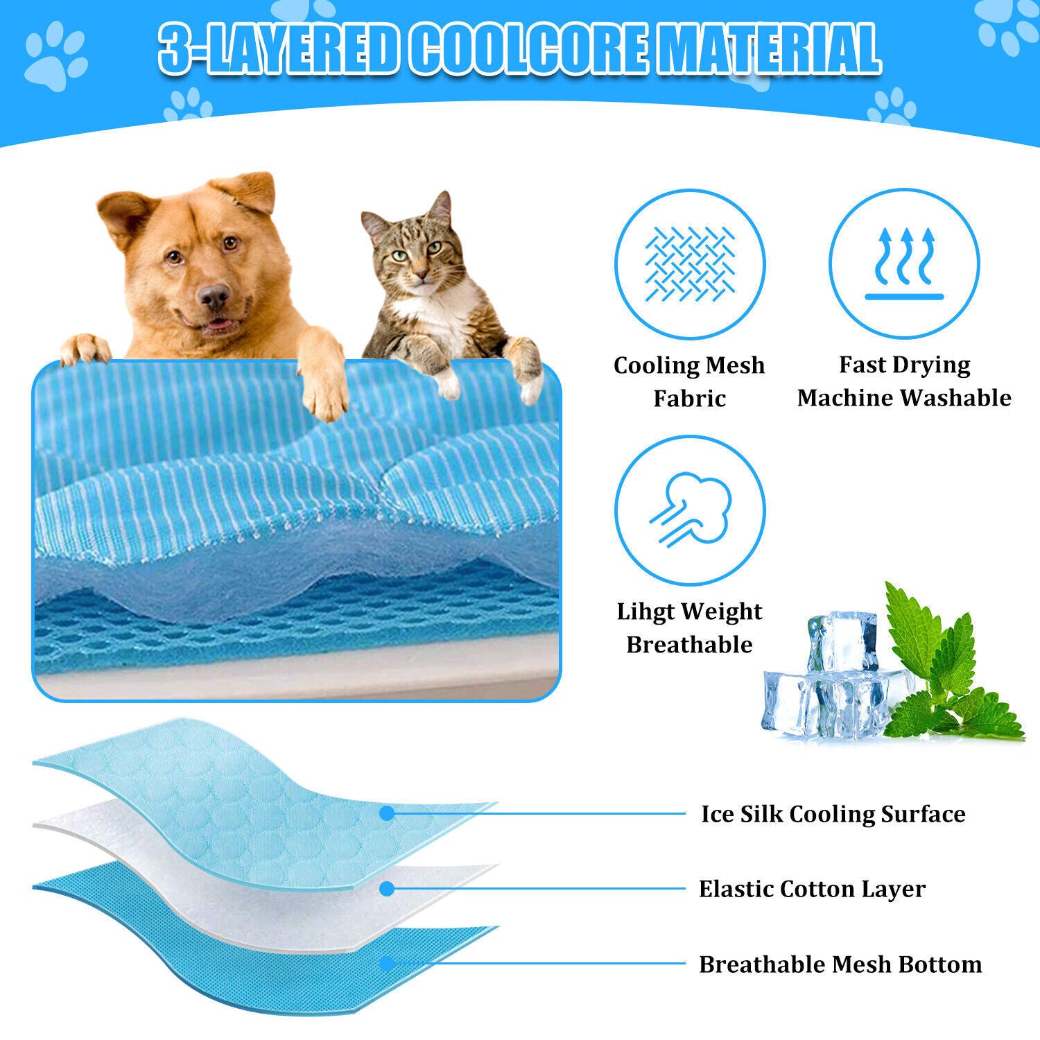 Self-Cooling Pet Mat for Summer Comfort - PetLuxe Essentials 