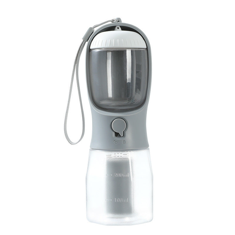 3-in-1 Dog Water Bottle with Food & Waste Bag Holder - PetLuxe Essentials 