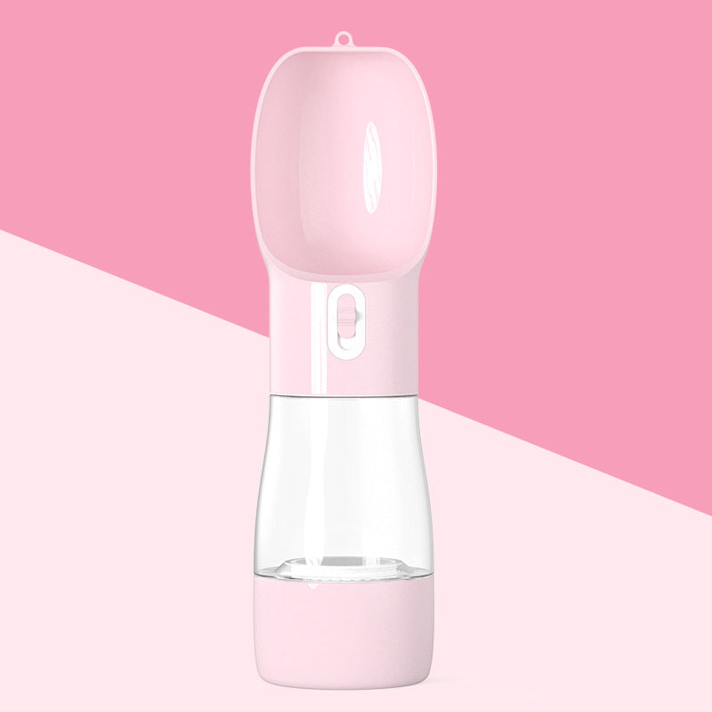 2-in-1 Dog Water & Food Travel Bottle - PetLuxe Essentials 