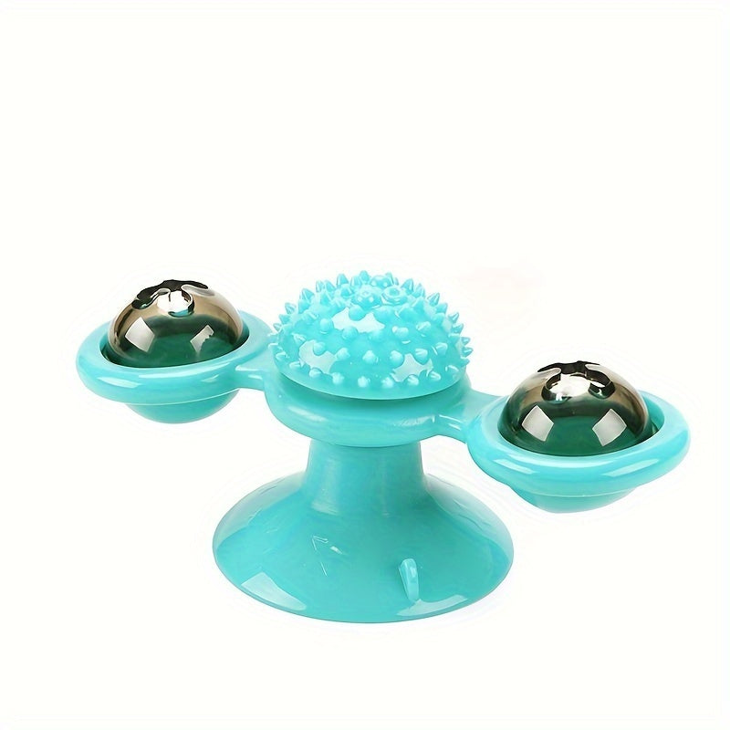 Rotating Cat Windmill Toy – Play, Clean, and Relax - PetLuxe Essentials 
