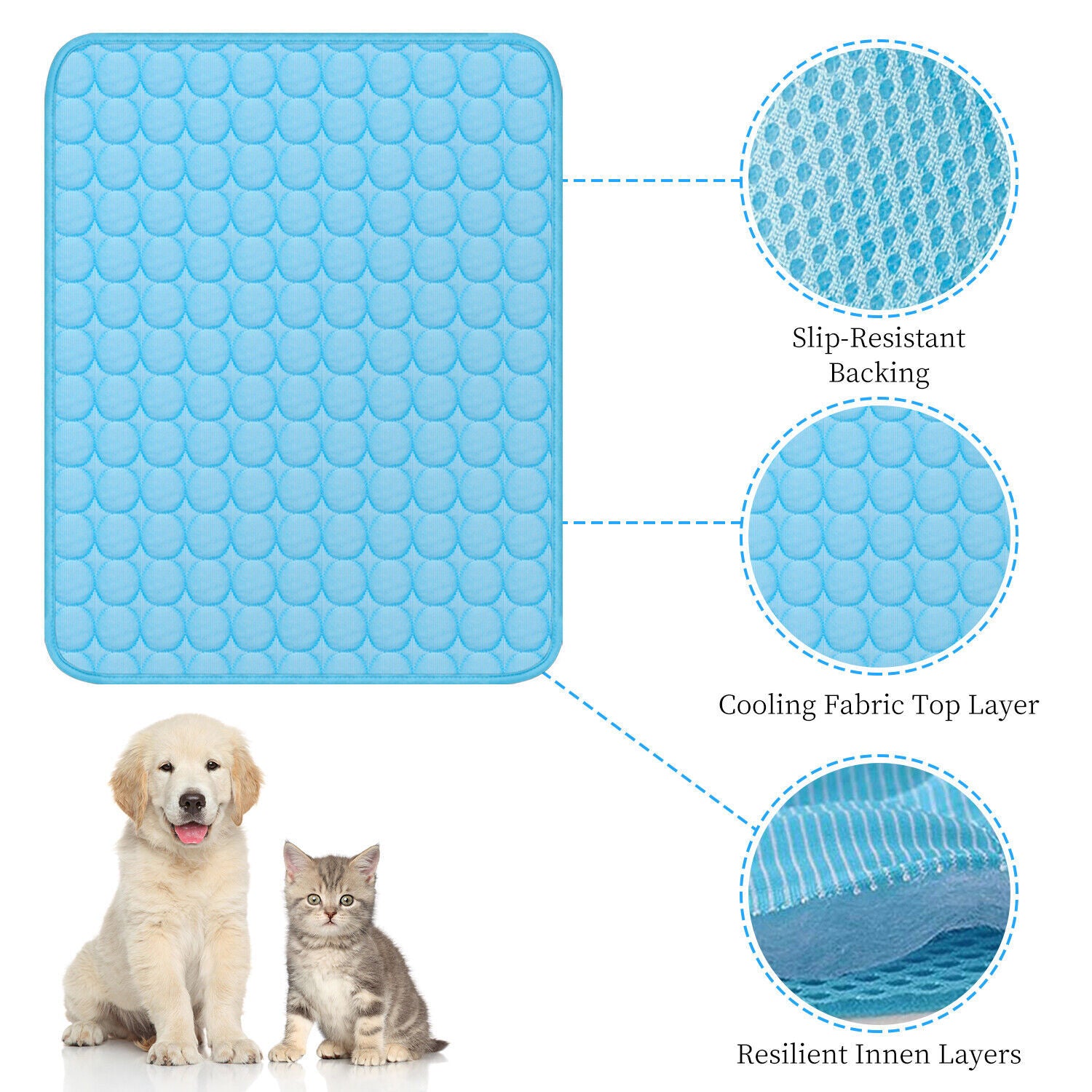 Self-Cooling Pet Mat for Summer Comfort - PetLuxe Essentials 