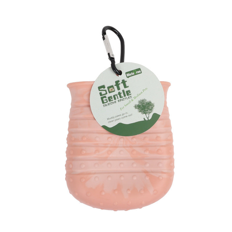 2-in-1 Dog Paw Cleaner & Grooming Brush - PetLuxe Essentials 