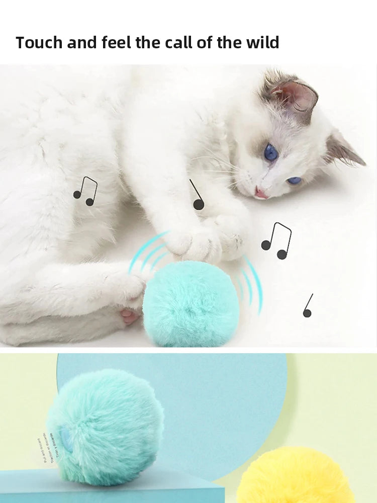 Interactive Cat Toy Ball with Real Sounds - PetLuxe Essentials 