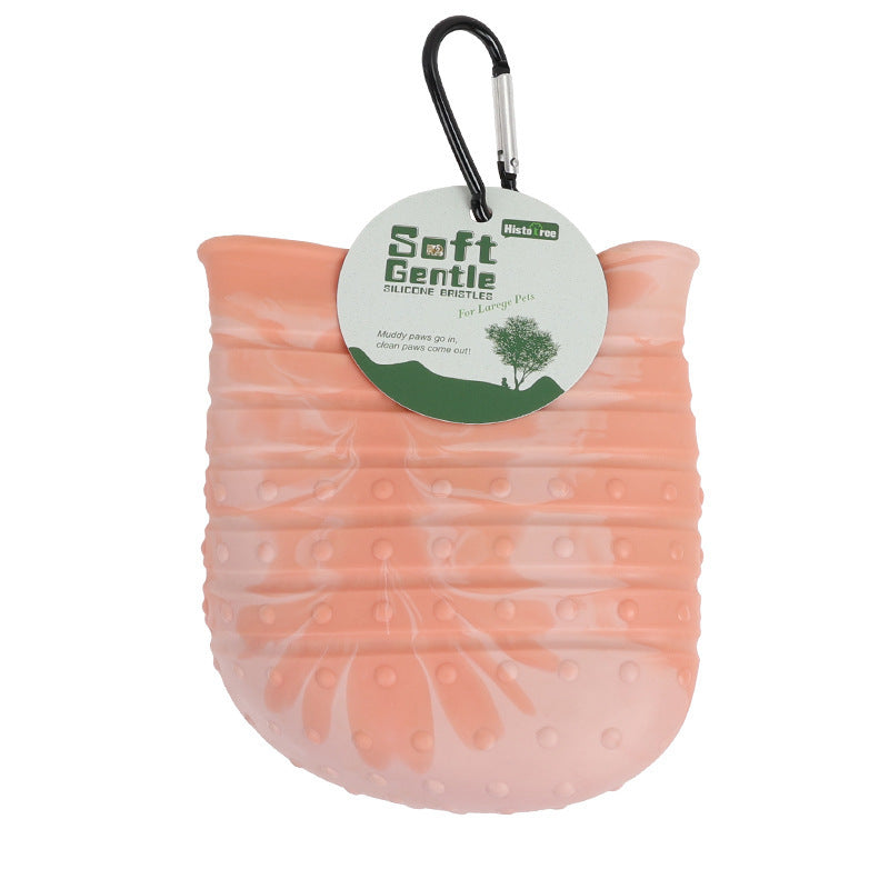 2-in-1 Dog Paw Cleaner & Grooming Brush - PetLuxe Essentials 