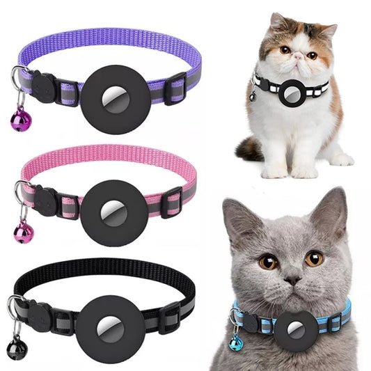 Trackable Cat Collar with Built-In AirTag Holder - PetLuxe Essentials 