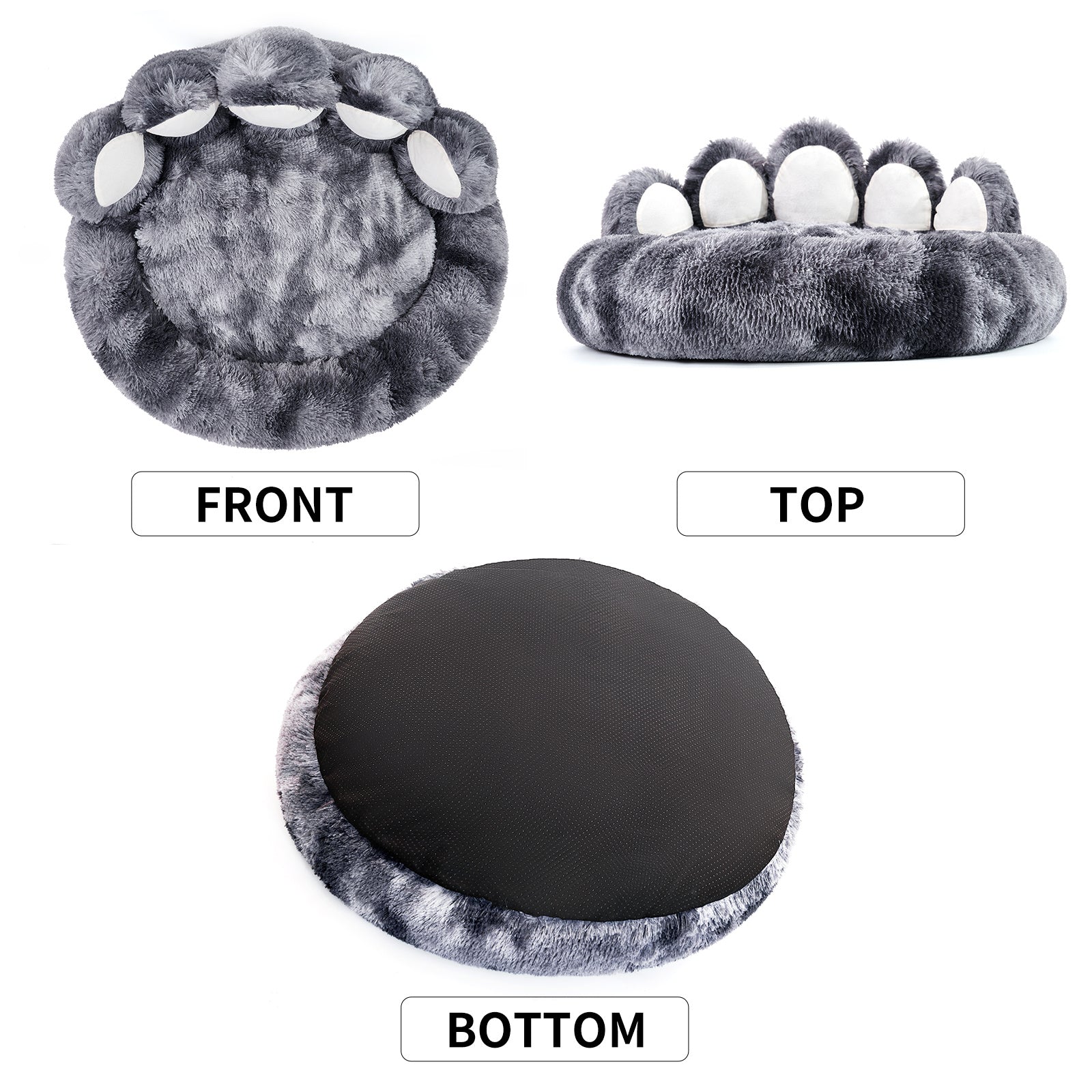 Cozy Bear Paw Bed for Small & Medium Dogs - PetLuxe Essentials 
