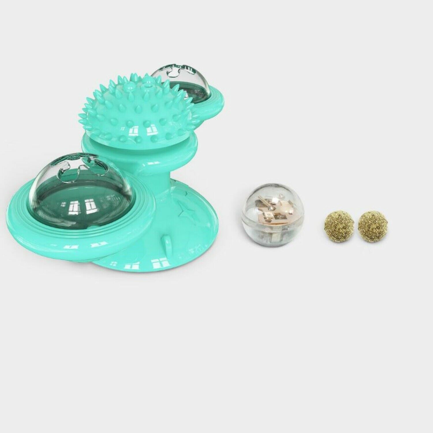 Rotating Cat Windmill Toy – Play, Clean, and Relax - PetLuxe Essentials 