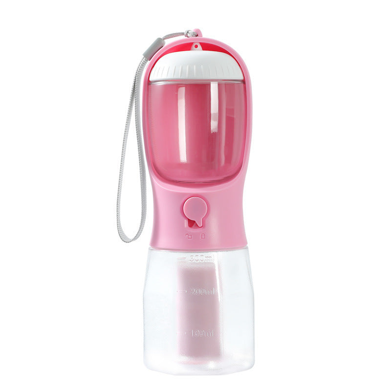 3-in-1 Dog Water Bottle with Food & Waste Bag Holder - PetLuxe Essentials 