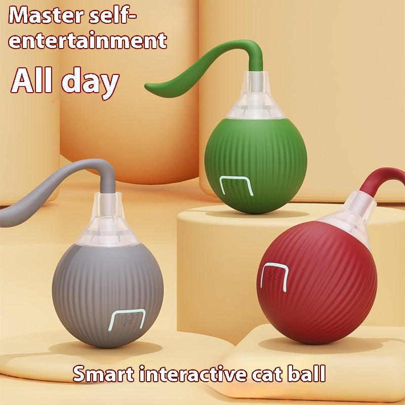 Interactive Cat Toy Ball – Rechargeable & Self-Rotating - PetLuxe Essentials 